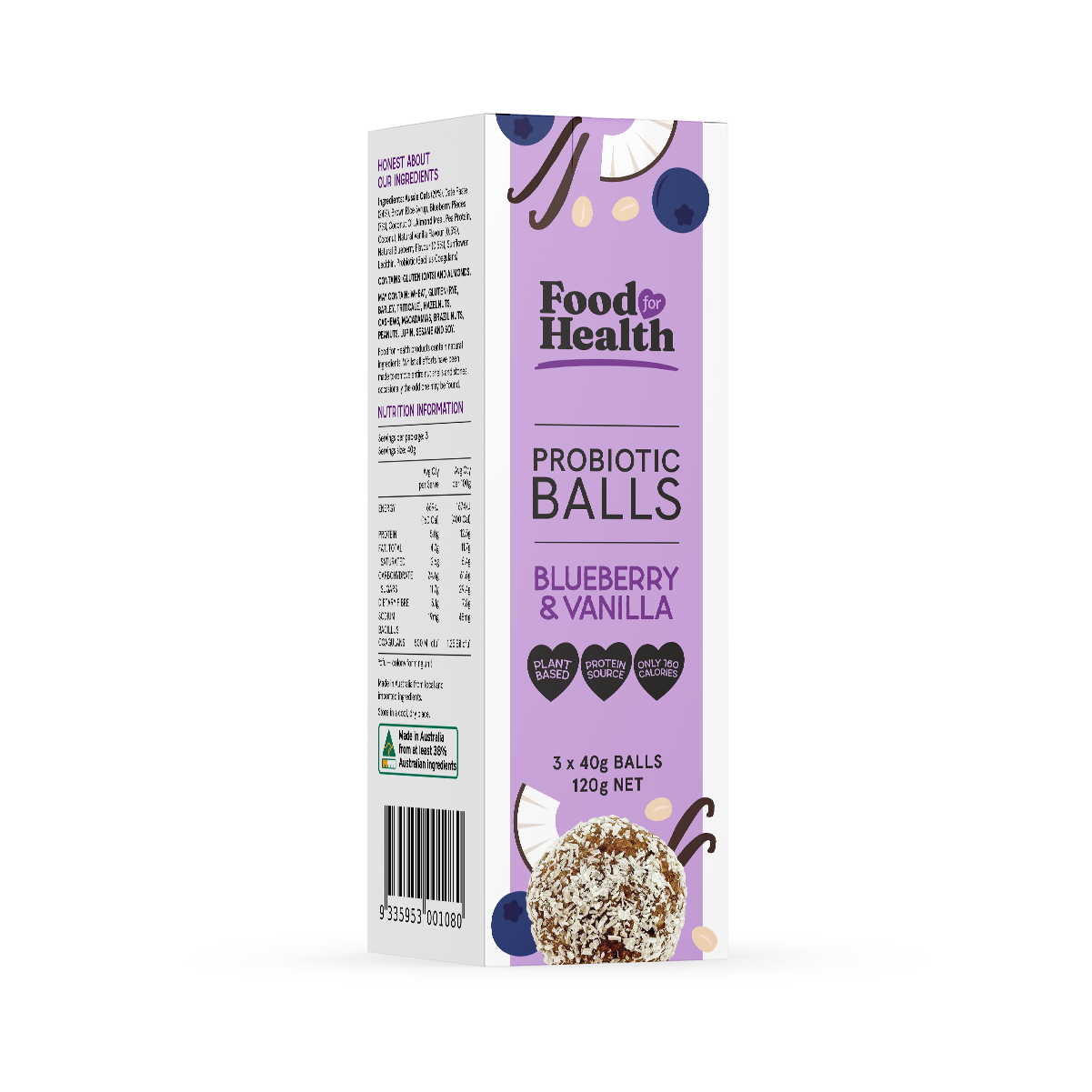 Blueberry & Vanilla Probiotic Ball