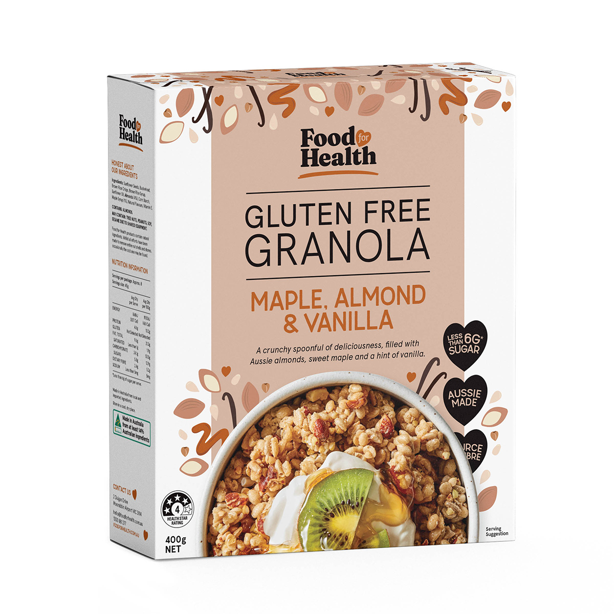 Gluten Free Granola Maple, Vanilla & Almond